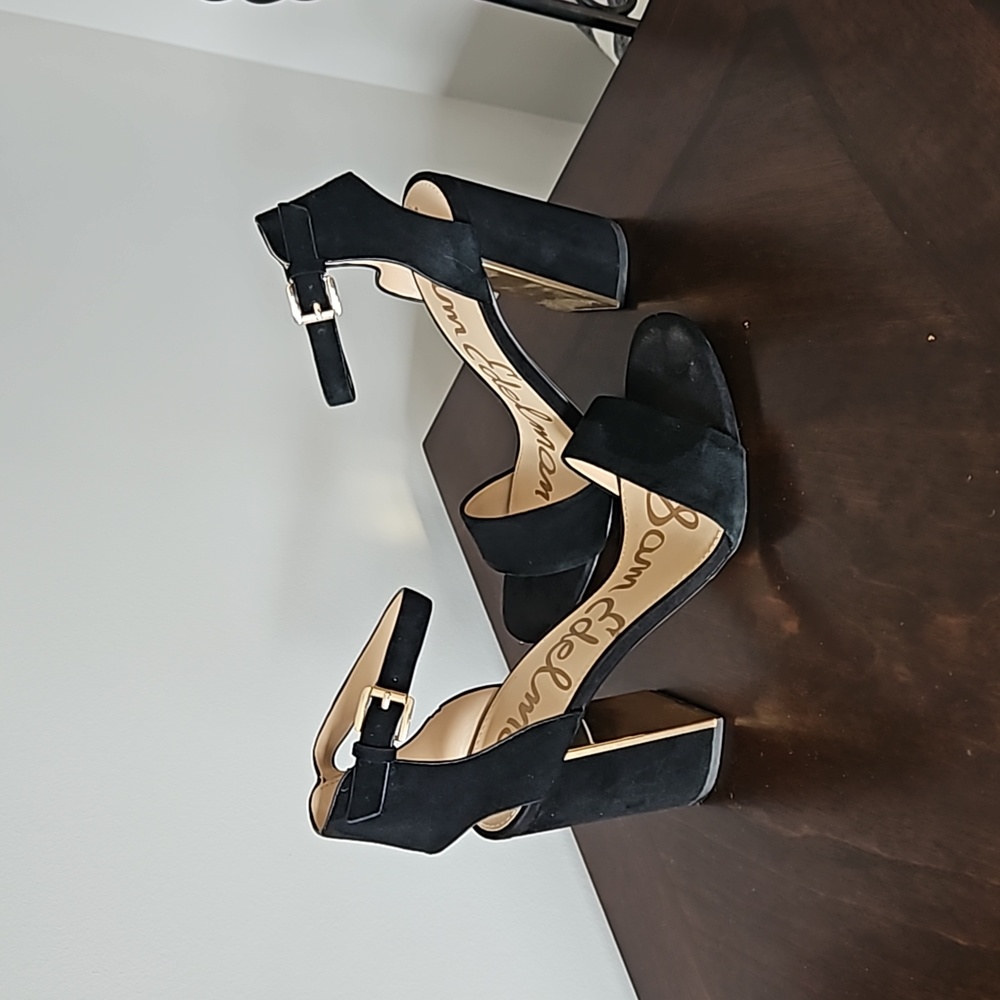 Block heel, ankle strap sandal